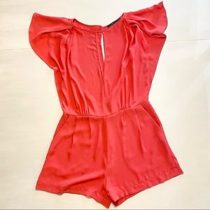 BCBGMAXAZRIA Karmin Romper in Poppy
